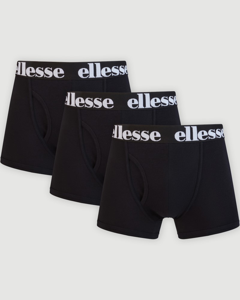 ELLESSE BOXER SHORTS 3PACK - BLACK