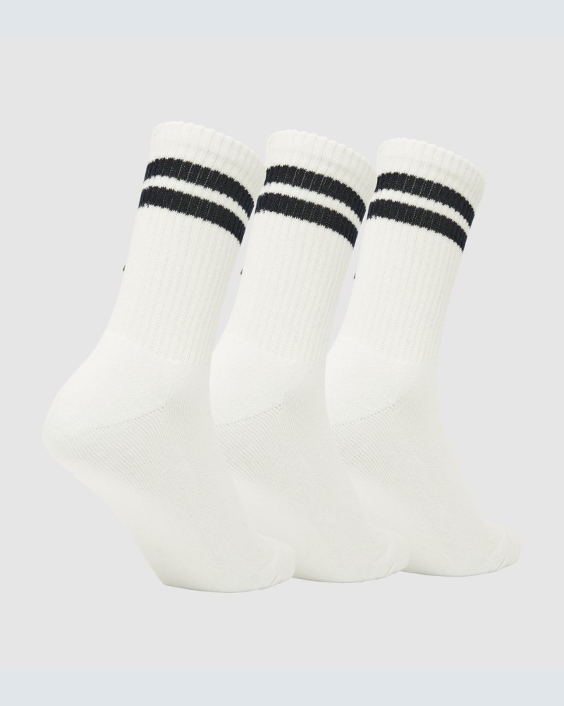 ELLESSE PULLO 3 PACK SOCKS - WHITE