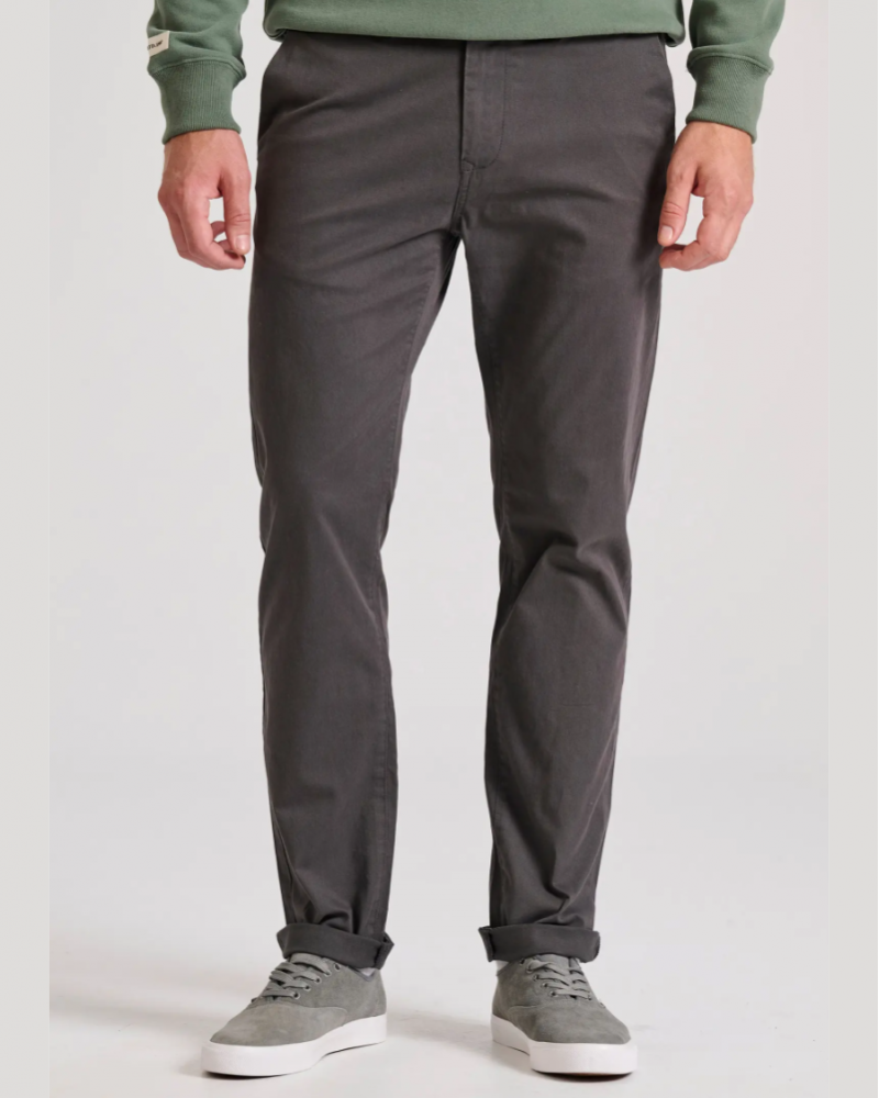 FUNKYBUDDHA COMFORT CHINO PANTS - GREY