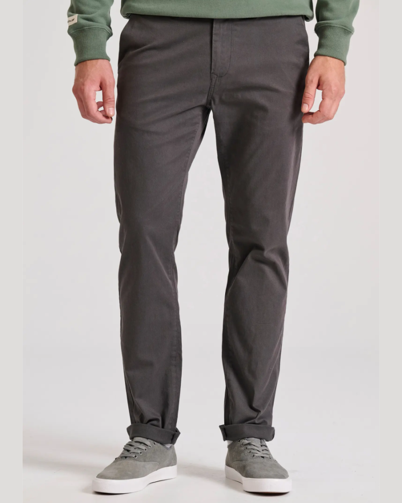 FUNKYBUDDHA COMFORT CHINO PANTS - GREY