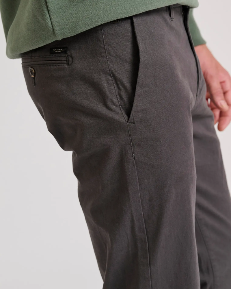 FUNKYBUDDHA COMFORT CHINO PANTS - GREY