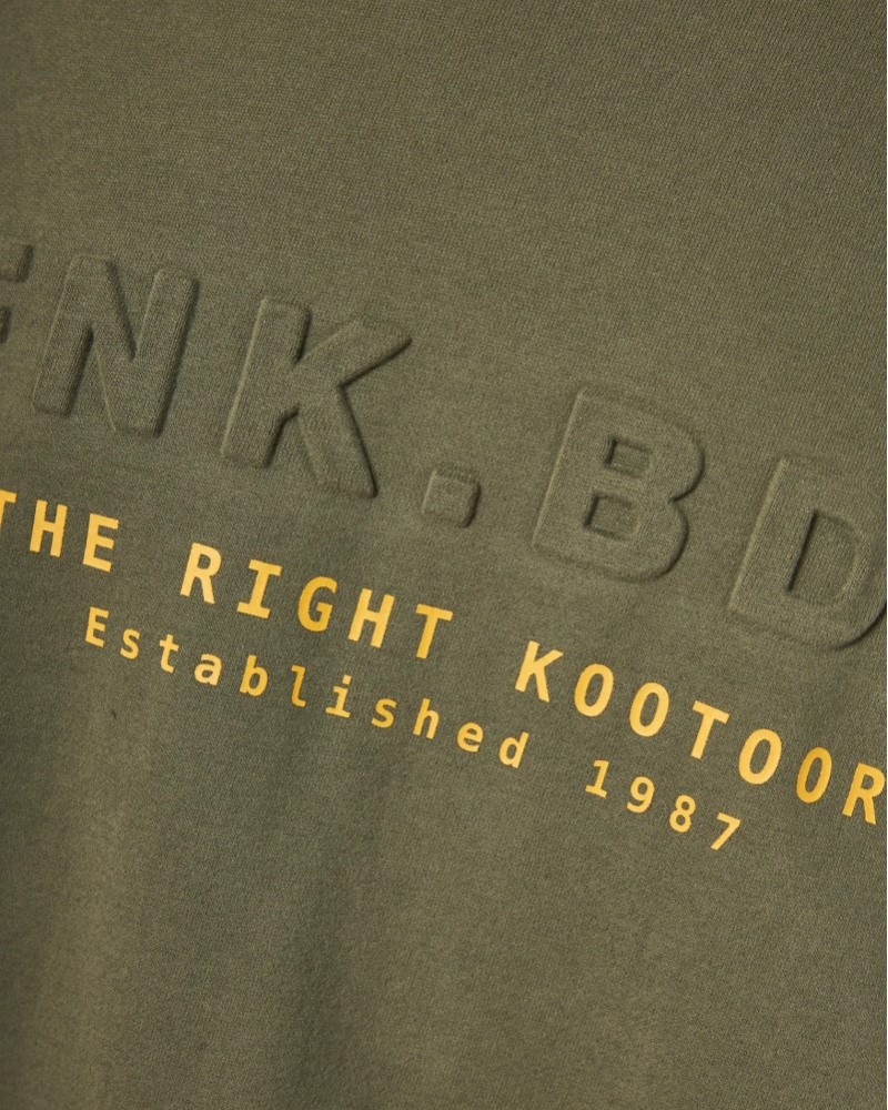 FUNKYBUDDHA EMBOSSED LOGO ΦΟΥΤΕΡ ΜΕ ΛΑΙΜΟΚΟΨΗ - CEMENT