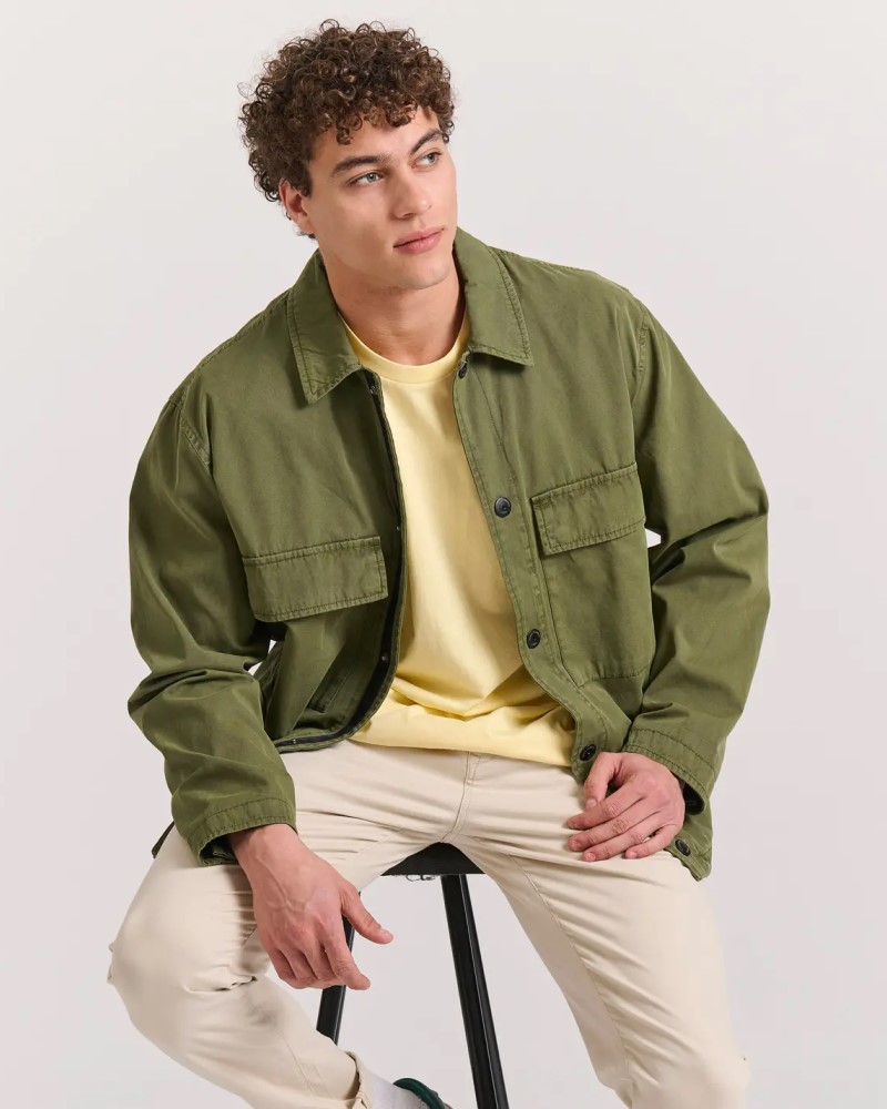 FUNKYBUUDHA LIGHT  JACKET - KHAKI