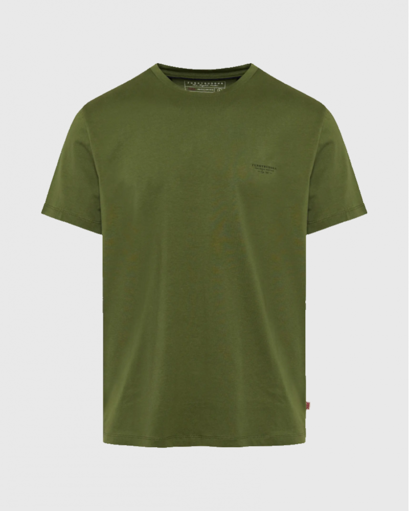 FUNKYBUDDHA ΑΝΔΡΙΚΟ T-SHIRT BASIC - KHAKI