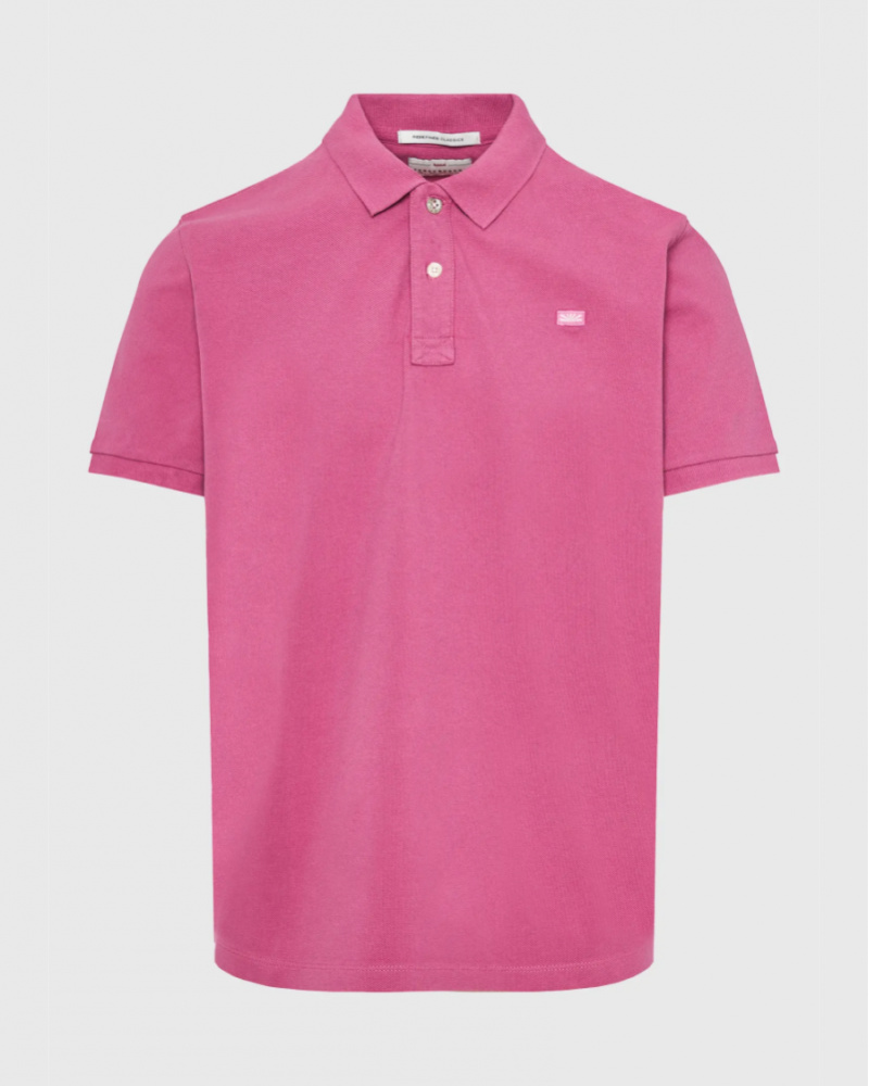 FUNKYBUDDHA ESSENTIAL POLO T-SHIRT - ROSE