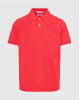 FUNKYBUDDHA ESSENTIAL POLO T-SHIRT - TOMATO