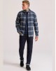 FUNKYBUDDHA ΚΑΡΟ FLANNEL ΠΟΥΚΑΜΙΣΟ - NAVY/WHITE