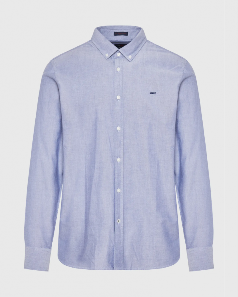 FUNKYBUDDHA BASIC SHIRT - IMPERIAL BLUE