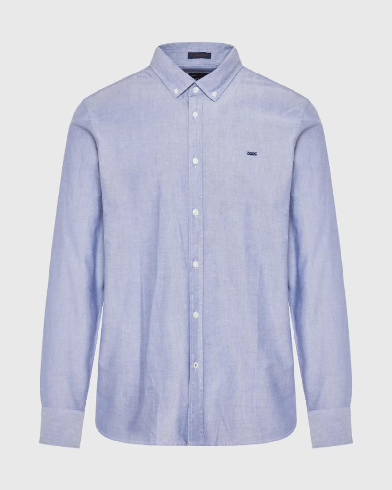 FUNKYBUDDHA BASIC SHIRT - IMPERIAL BLUE