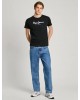 PEPE JEANS BASIC LOGO T-SHIRT - BLACK