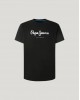 PEPE JEANS BASIC LOGO T-SHIRT - BLACK