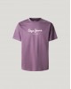 PEPE JEANS BASIC LOGO T-SHIRT - PURPLE