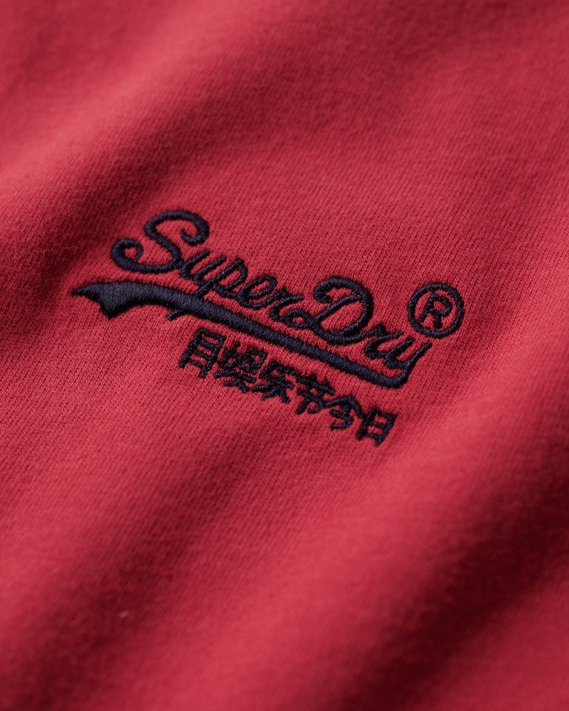 SUPERDRY ESSENTIAL LOGO T-SHIRT - CRANBERRY